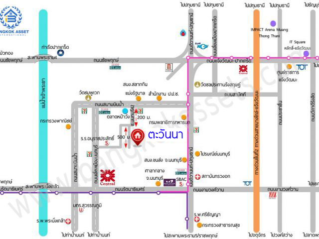 บ้านมือสองนนทบุรี โซนเมือง! ม.ตะวันนา สนามบินน้ำ ฟังก์ชั่น 2 ห้องนอนใหญ่ ต่อเติมครัว โรงรถพร้อมอยู่ บนทำเลเยี่ยม ใกล้เซ็นทรัลรัตนาธิเบศร์ สถานที่ราชการหลายแห่ง และรถไฟฟ้า 2 สาย...